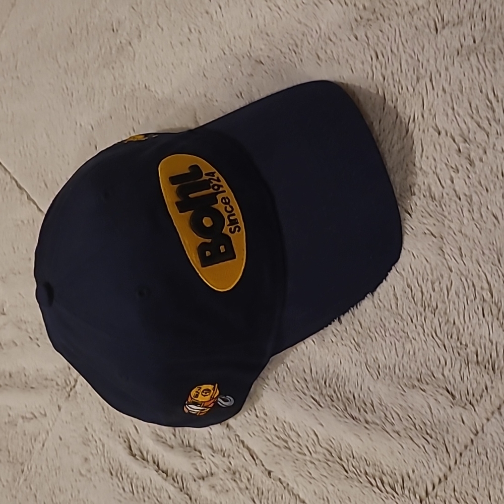 Bohl dark blue work hat w/ Velcro strap